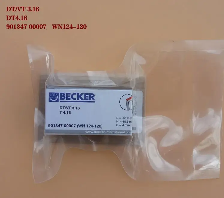 Углеродные лопатки Becker DT/VT 3 40/4 40 901352 00007 7 шт. фирменные новые лезвия|Детали