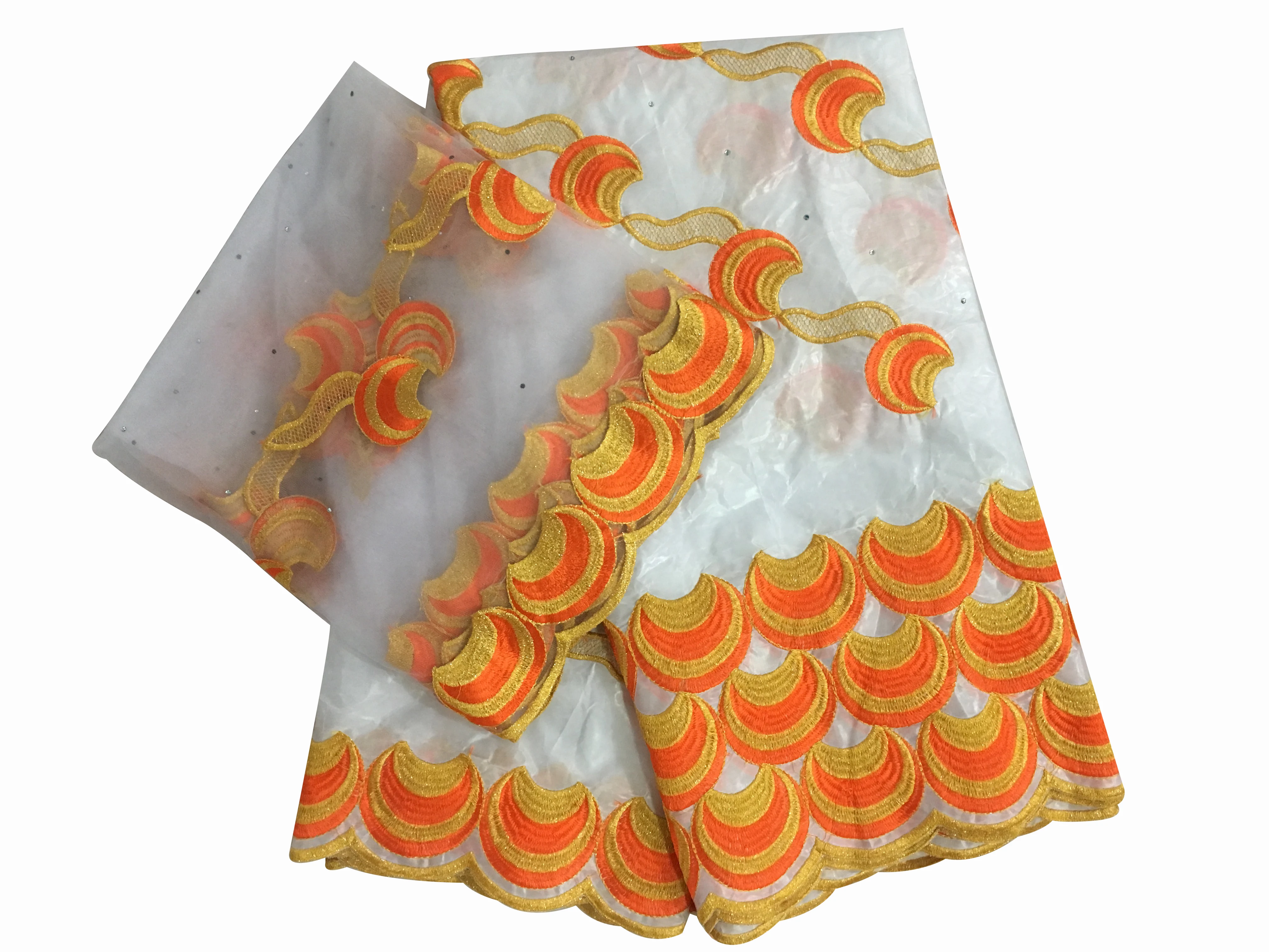 Синий последние вышитые Базен Riche Getzner красный швейцарский вуаль кружево ткань 5