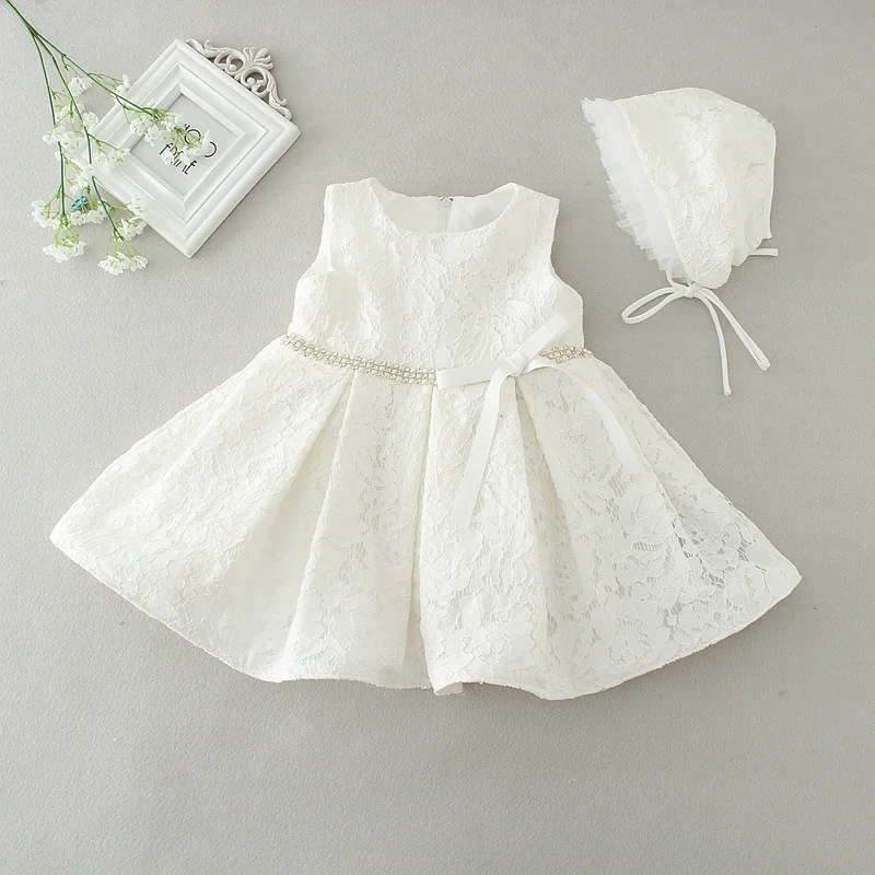 

Wholesale Baby Girl Dress Infant Formal Frocks for Birthday Wedding Christening Baptism Gown Lace Princess Vestidos W11