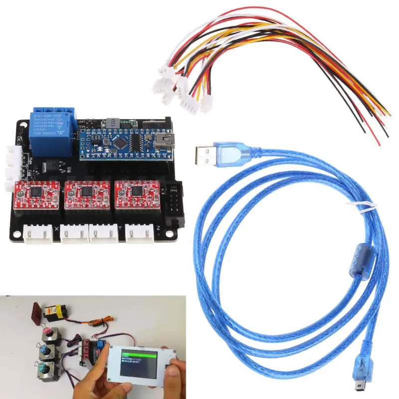 Плата лазерного контроллера GRBL CNC USB 3 оси плата шагового двигателя Y5GB |