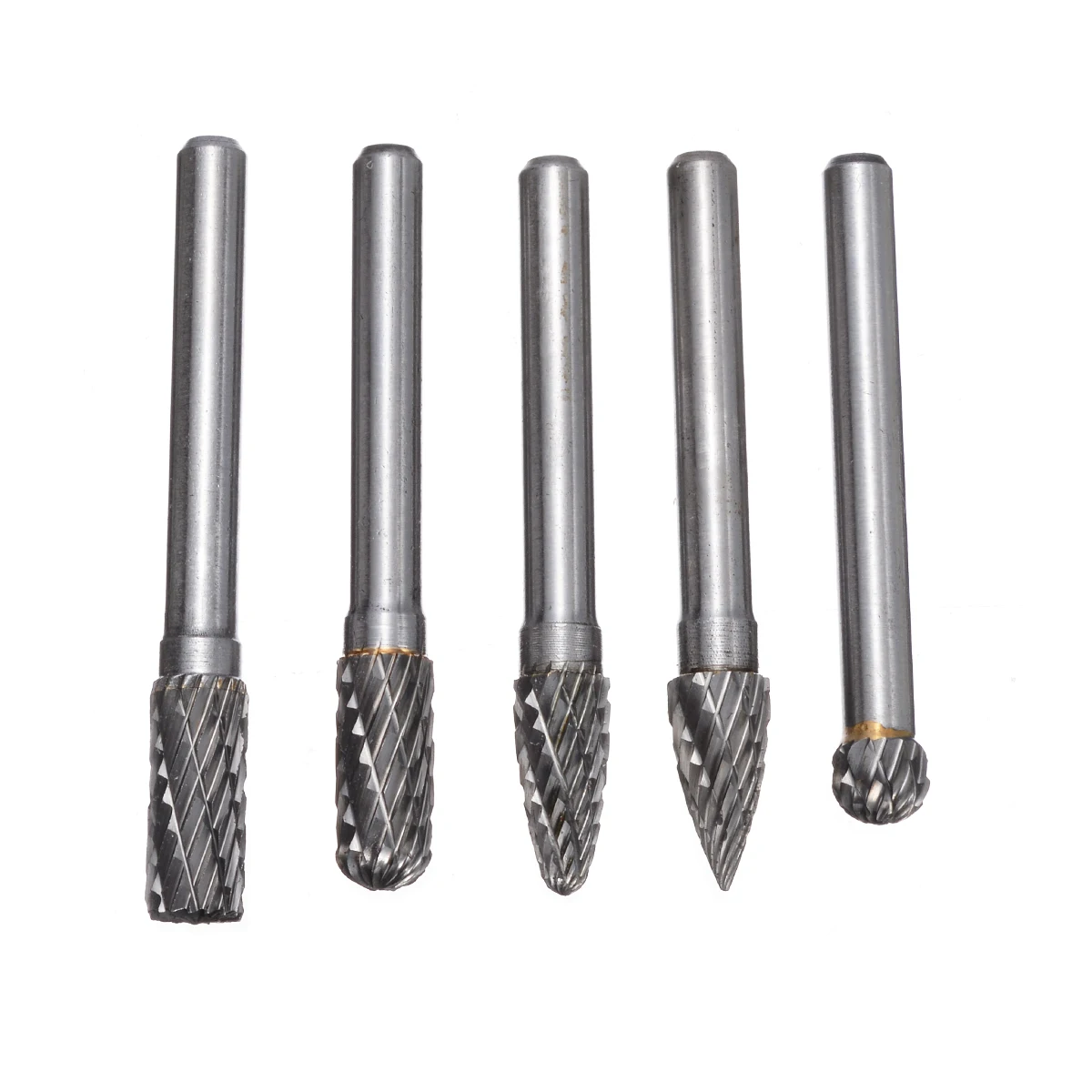 5 шт./компл. 6 мм хвостовик Вольфрам Карбидное роторное точка заусенцы