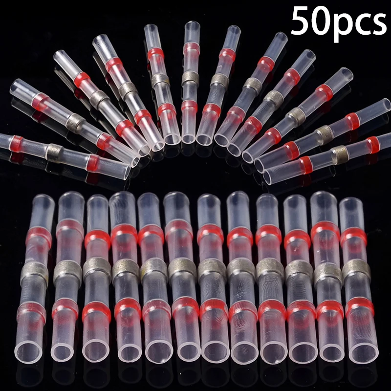 

50pcs/set Heat Shrink Solder Sleeve Terminal Insulated Waterproof Wire Connectors Tool Kits