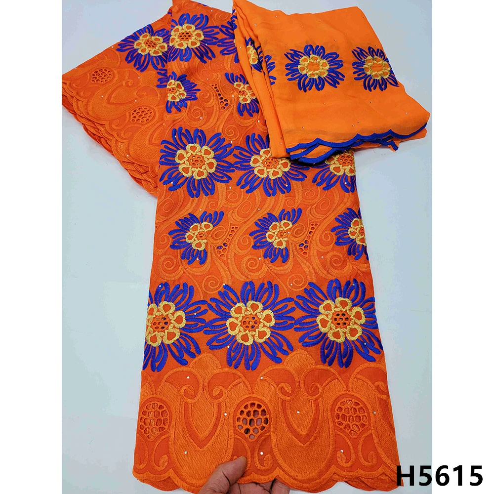 

Нигерийская кружевная ткань 2021, высококачественное кружево, оранжевая швейцарская вуаль, кружево с камнями, африканская сухая кружевная тк...