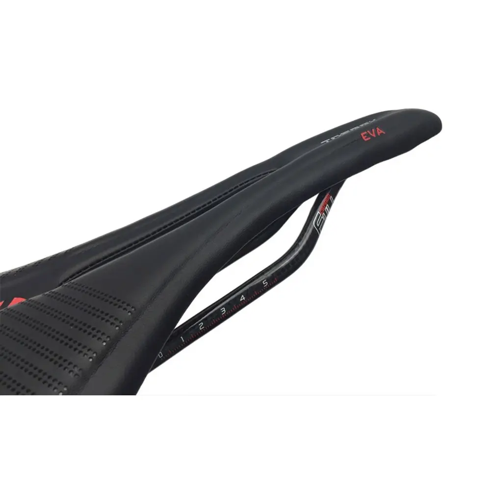 

High Quality Bike Seat Lightweight Carbon Fiber Bicycle Saddle Cushion with Leather Cover for Road Bike and Mountain Bike Seat