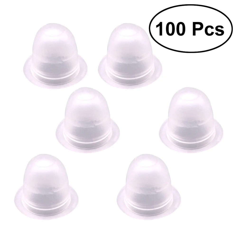 

100pcs Silicone Ink Caps Disposable Ink Cups Permanent Eyelash Makeup Tattooing Pigment Container Kits Supplies -