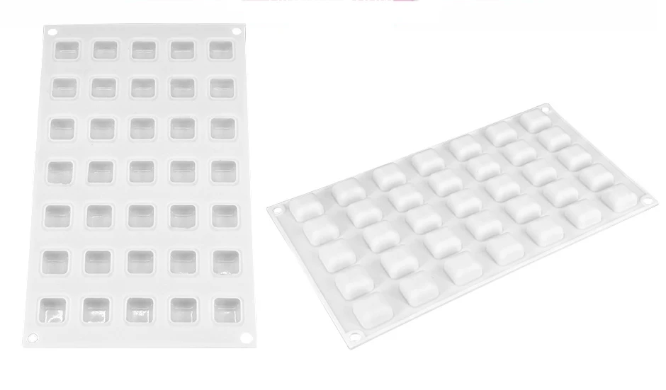 3D силиконовые формы MICRO GEM 5 квадратной формы выпечки инструменты для тортов шоколад Десерт Мороженое