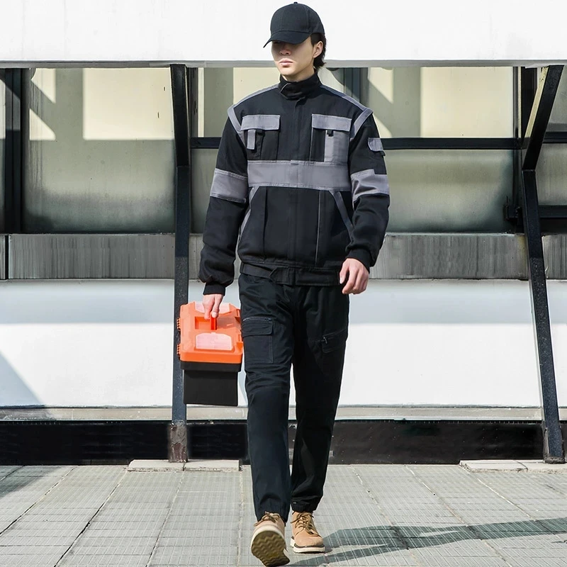 Износостойкая рабочая куртка с отстегивающимися рукавами