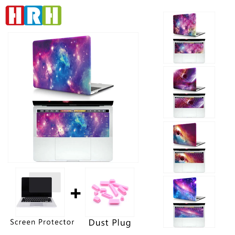 Жесткий чехол HRH 2в1 с рисунком неба и силиконовой клавиатурой для Mac Pro13 &quotA2159 Retina