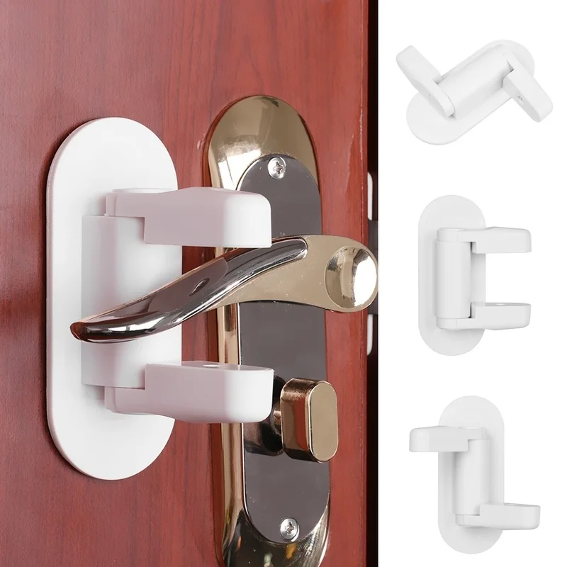 90 градусов Складная дверная ручка замок для защиты детей рычаг от открытия ящика