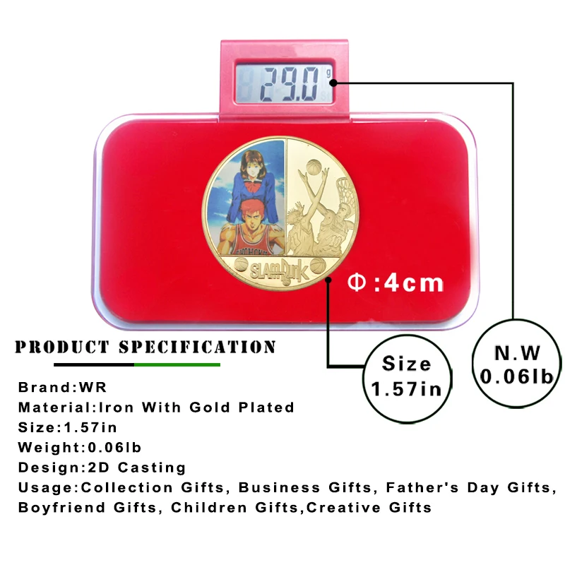 Горячая распродажа! Позолоченные Коллекционные монеты с монетной подарочной