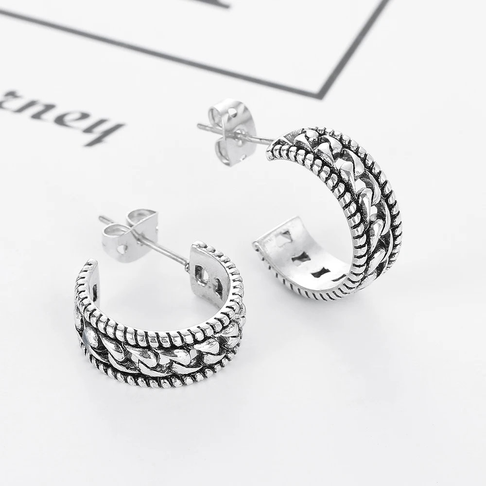 Шины линии Дизайн Аутентичные Серебряный цвет серьги с Буддой изысканные