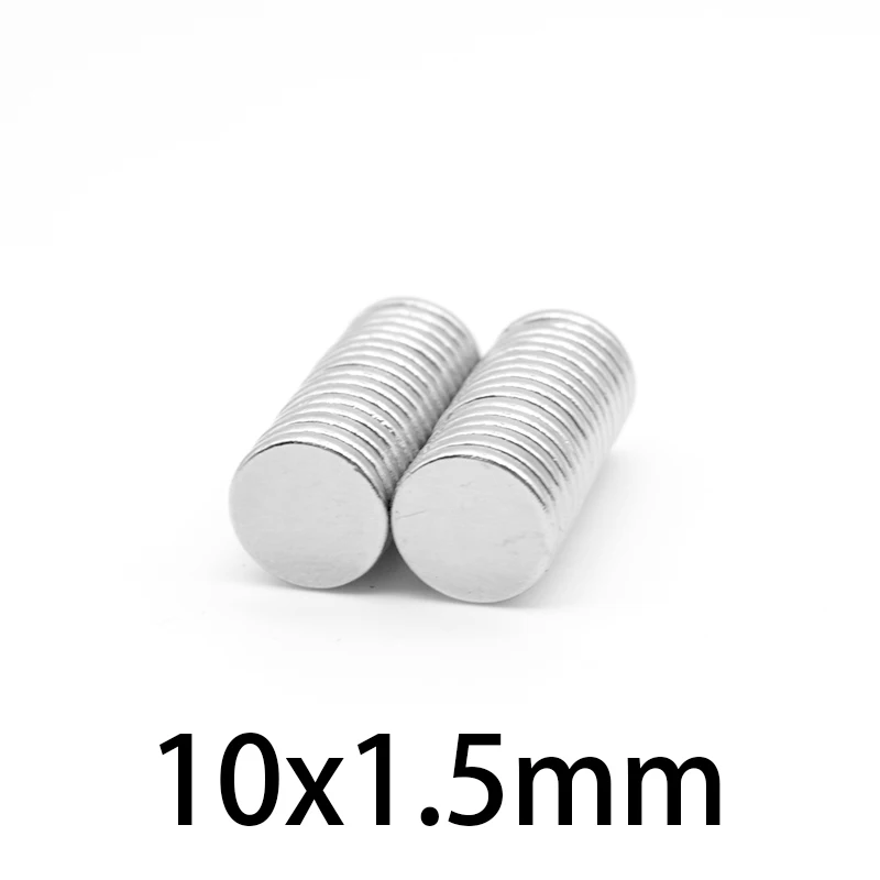 

10-500 шт. 10x1,5 мм редкоземельные магниты диаметром 10x1,5 мм небольшие круглые магниты 10 мм x 1,5 мм Постоянные неодимовые магниты 10*1,5 мм