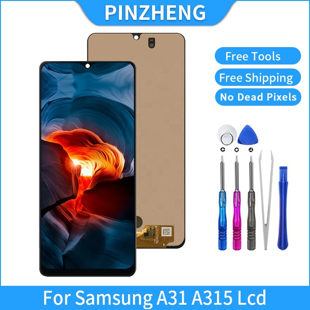PINZHENG Оригинальный ЖК дисплей для Samsung Galaxy A31 A315 A315F SM A315F/DS A315G OLED Замена дисплея