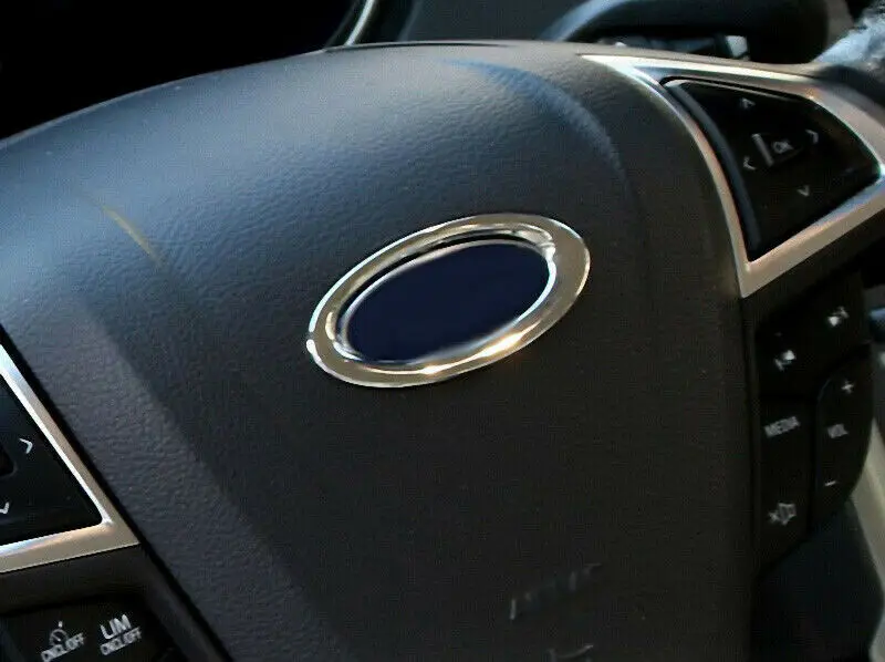 

Chrome Interior Steering Wheel Cover ABS Trim For Ford-Mondeo-Fusion 13-16 Ram Steering Wheel Trim E46 Steering Wheel Trim