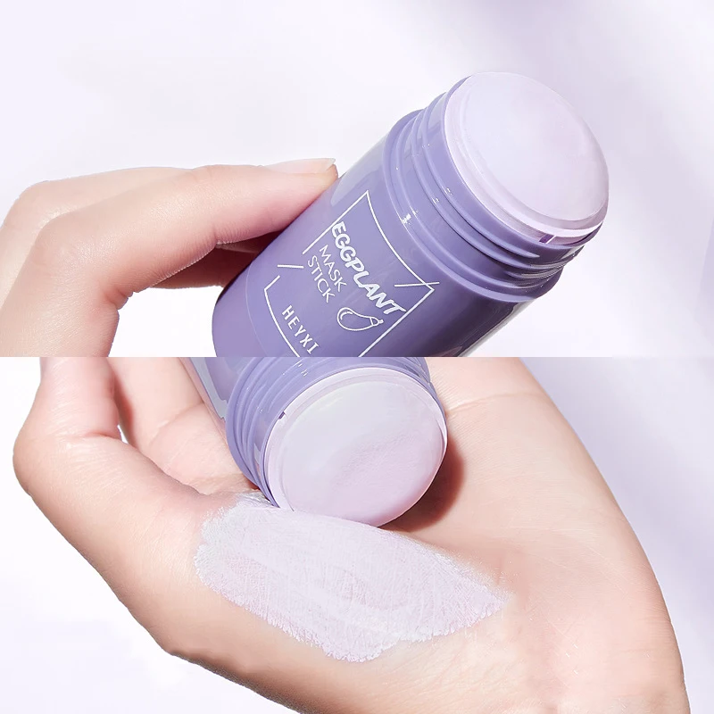 Зелёный чай масло Управление Баклажан Очищение акне Смягчающая маска для ухода