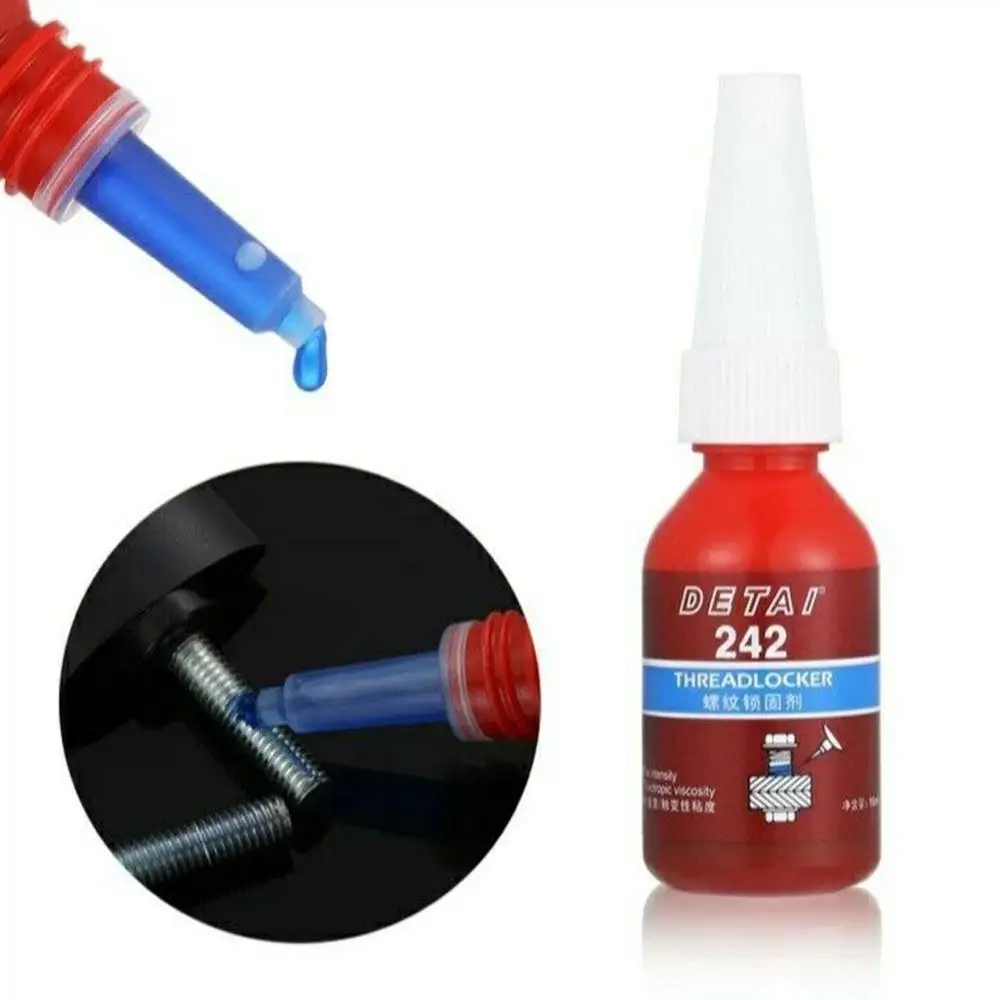 

NEW 1Pc 10ml Screw Glue Thread Locking Agent Anaerobic Oil Glue Fast Adhesive Resistance Curing 243 I8K6