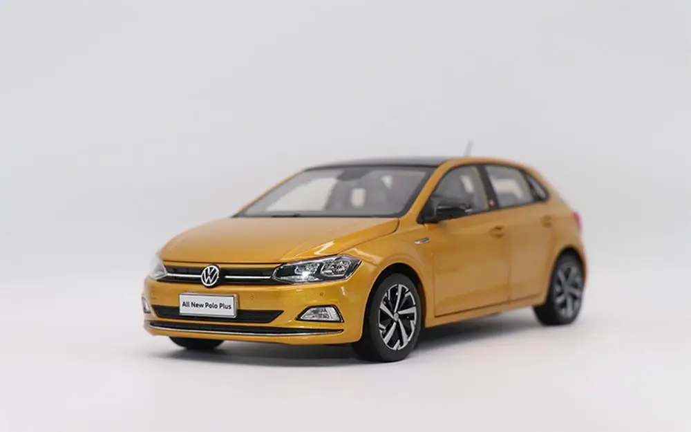 1/18 VW Volkswagen Новинка Polo Plus 2019 литые модели автомобилей коллекционная игрушка