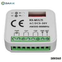 2pcs garage door remote control receiver 2 ch remote control switch for 433 868 mhz transmitter multi frequency 300 900mhz