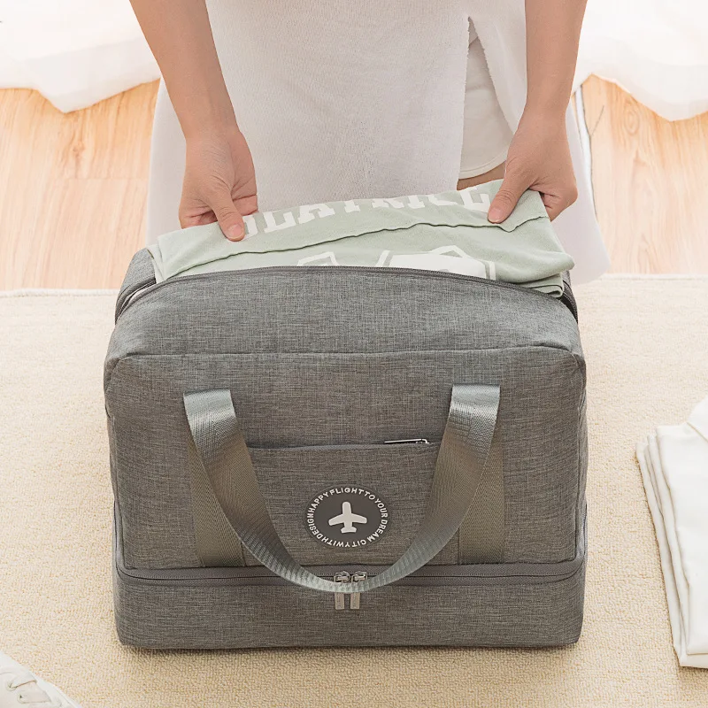 

Fitness bag new men's wet and dry separation bag waterproof clothing storage sports swimming bag