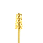 2 шт.-большие Конические Сверла 6,6 мм-золотистыеСеребристые-карбидные сверла для ногтей