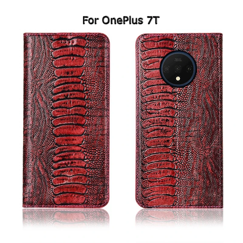 Топ из натуральной коровьей кожи Магнитный чехол для One Plus Oneplus 1 2 3 3T 5 5T 6 6T 7T Pro X Stand Флип Ретро чехол для телефона чехол