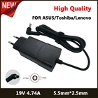 19V 4.74A 5,5*2,5 мм адаптер переменного тока для ноутбука Toshiba для ASUS для Lenovo X550C PA3468E-1AC3 Satellite C600 источник питания