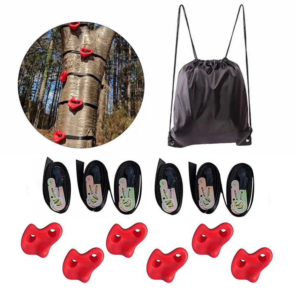 12 шт./компл. пластиковые камни для скалолазания на дереве разные цвета детей