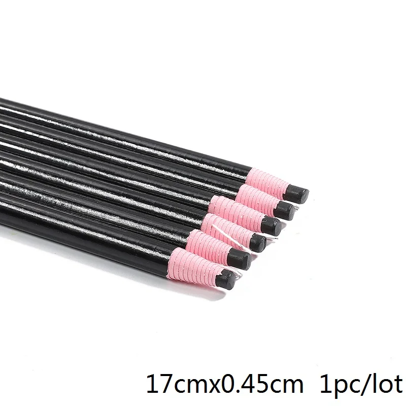 Black 1pc 6 цветов порезанные Швейные портняные Меловые карандаши ручка по ткани маркер мел для шитья одежды карандаш для портновский пошив аксессуары - Цвет: Black 1pc