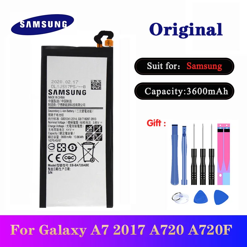 Новинка Оригинальная Аккумуляторная батарея для Samsung Galaxy A7 2017 телефон
