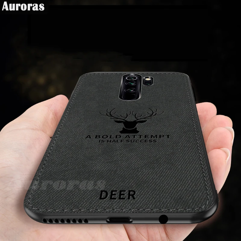 Auroras чехол для Redmi Note 8 Pro роскошный брендовый тканевый текстурный с оленем мягкий s