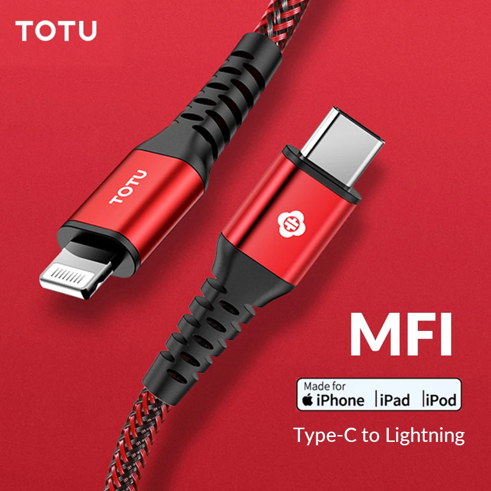 Кабель зарядный TOTU MFi 18 Вт USB Type-C | Мобильные телефоны и аксессуары