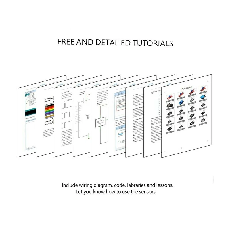 

45in1 Sensor Modules Tutorials Accessory For Arduino Raspberry Pi Robot Kids DIY