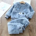 2 шт., детские зимние пижамы с длинным рукавом