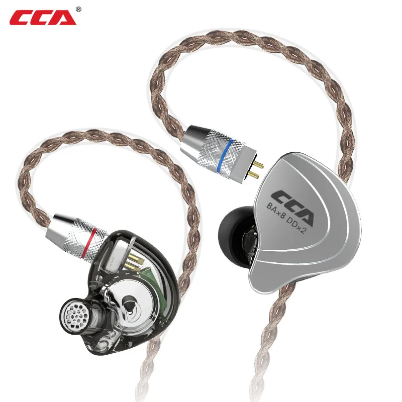 CCA C10 2DD 8BA тяжелый бас настоящий HiFi наушник Oortjes Oordopjes Auriculares con Cable Ecouteur 10 Наушники