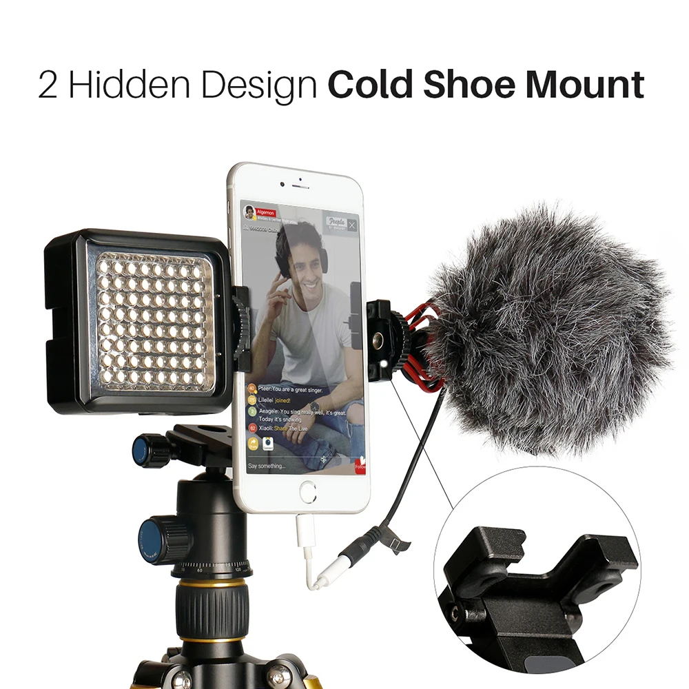 

High Quality Metal Foldable Mini Phone Tripod Mount Adapter Vertical 360 Rotation Tripod Stand for Smart Phones Microphone