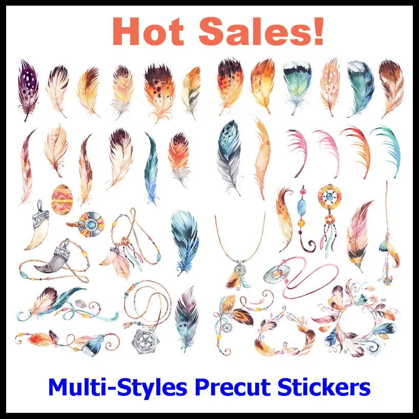 1 шт. в богемном стиле перо Цепочки и ожерелья DIY нарезанные Канцелярский набор