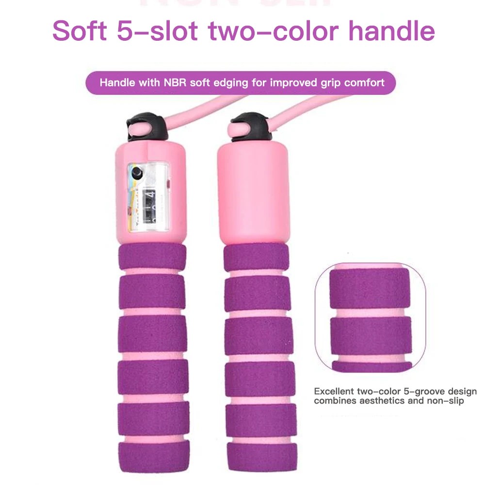 Скакалка со счетчиком Регулируемая для фитнеса скоростной подсчет детей и