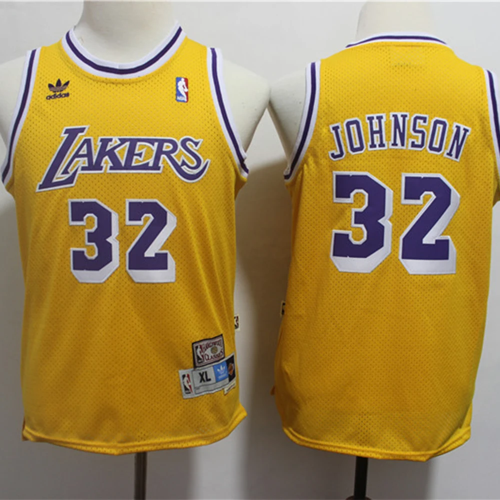 

NBA Los Angeles Lakers Kid's Basketball Jersey #24 Kobe Bryant City Edition Magic Johnson Youth Swingman Jerseys Childrens Wear