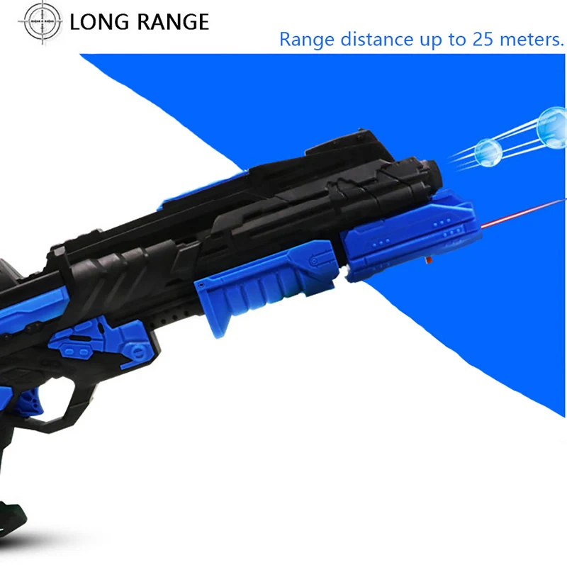 Подарок на Новый год с украшением в виде кристаллов пулей пистолет двойной режим