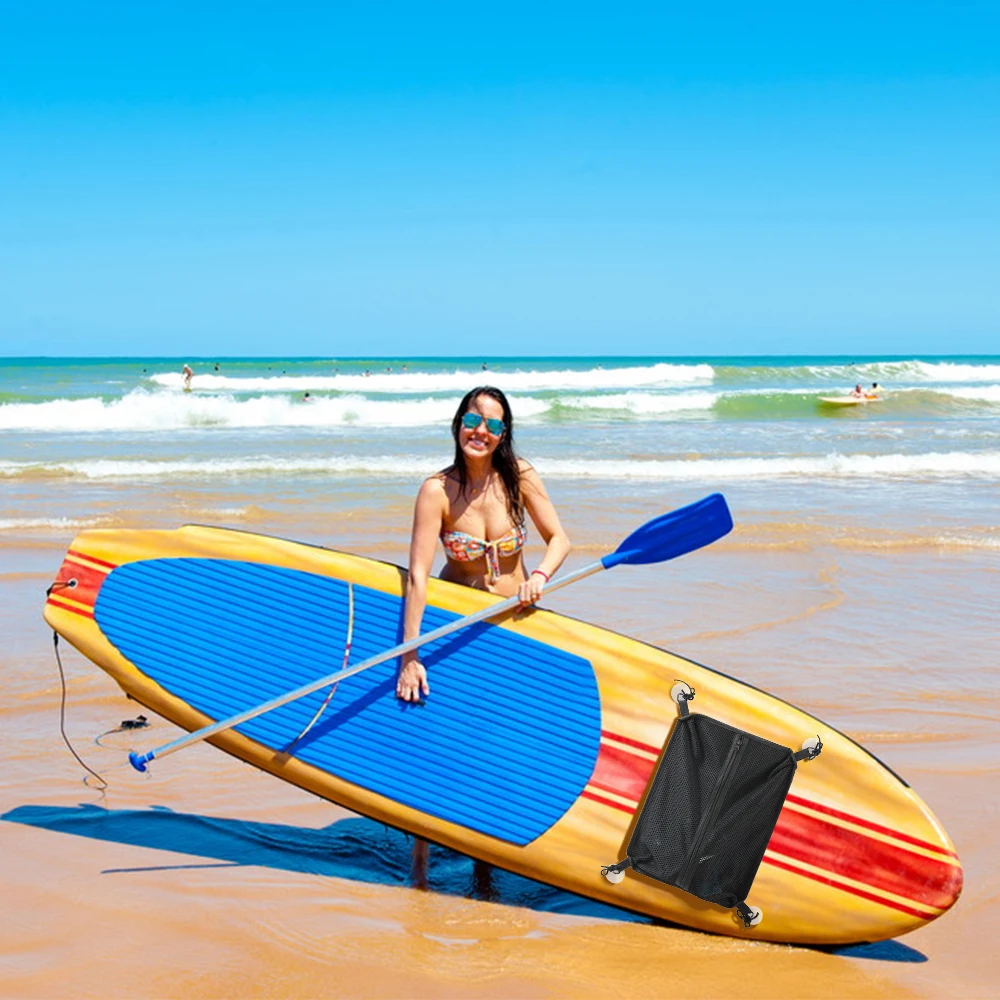

Outdoor Mesh Storage Bag Stand Surf Paddle Board Deck Bag Paddleboard Mesh Bag Water Swimming Sports Bags Surfboard