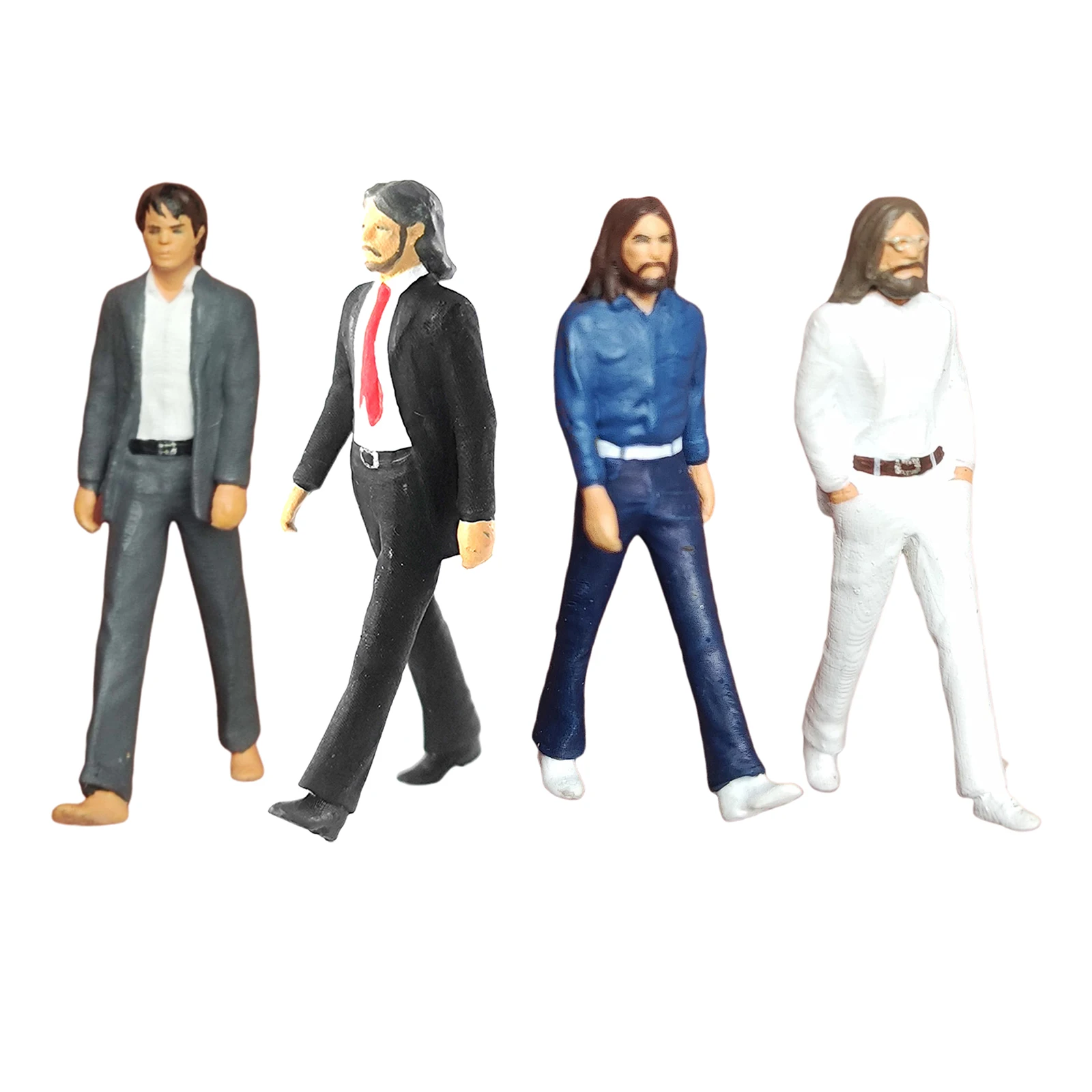 

Resin 1/64 Diorama Band Member Figures People Road Desktop Decor Accessories