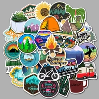 50 pcs retro old fashioned style sticker graffiti travel funny stickers for diy sticker on suitcase luggage laptop bicycle
