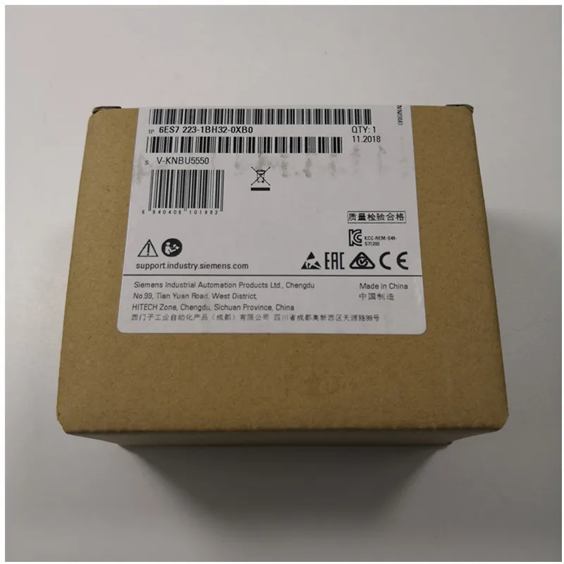 

NEW ORIGINAL 6ES7223-1BH32-0XB0 DIGITAL I/O SM 1223, 8 DI / 8 DO, SIMATIC S7-1200