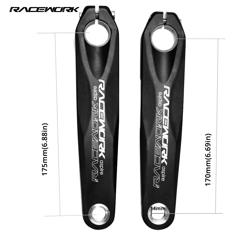 RACEWORK MTB велосипед GXP шатун со звездами для велосипеда Кривошип 170 мм 175 32/34/36/38T