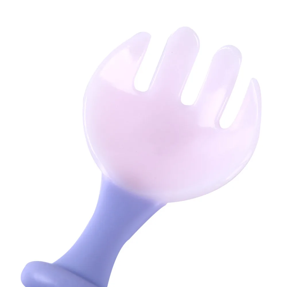 

2 pcs/set Baby Plastic Bebe Spoon Baby Feeding Training Spoon Tableware Cartoon Owl Toddler Portable Training Eating Fork Set