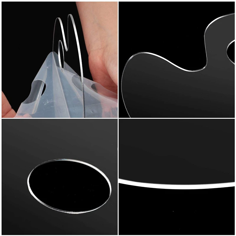 

3 Pieces Paint Palette Acrylic Paint Palette Art Paint Tray for DIY Art Craft Drawing Painting, 2 Sizes