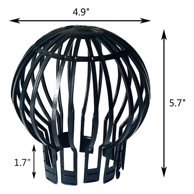 

X7AB Drain Protection Downspout Filter Filter Prevents Leaf Debris Tree Branches Roof Moss and Clogged Pipes Cleaner