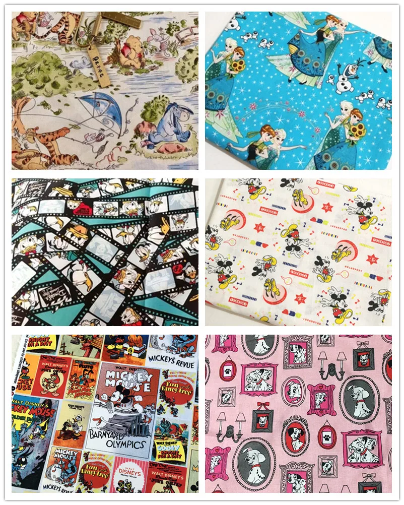 Мультфильм Дисней Микки далматинская принцесса 100% хлопок ткань лоскутное шитье