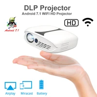 rd606 mini dlp hd projector 180 ansi lumens mobile portable projector pocket home 1080p smart wifi android 7 1 projector