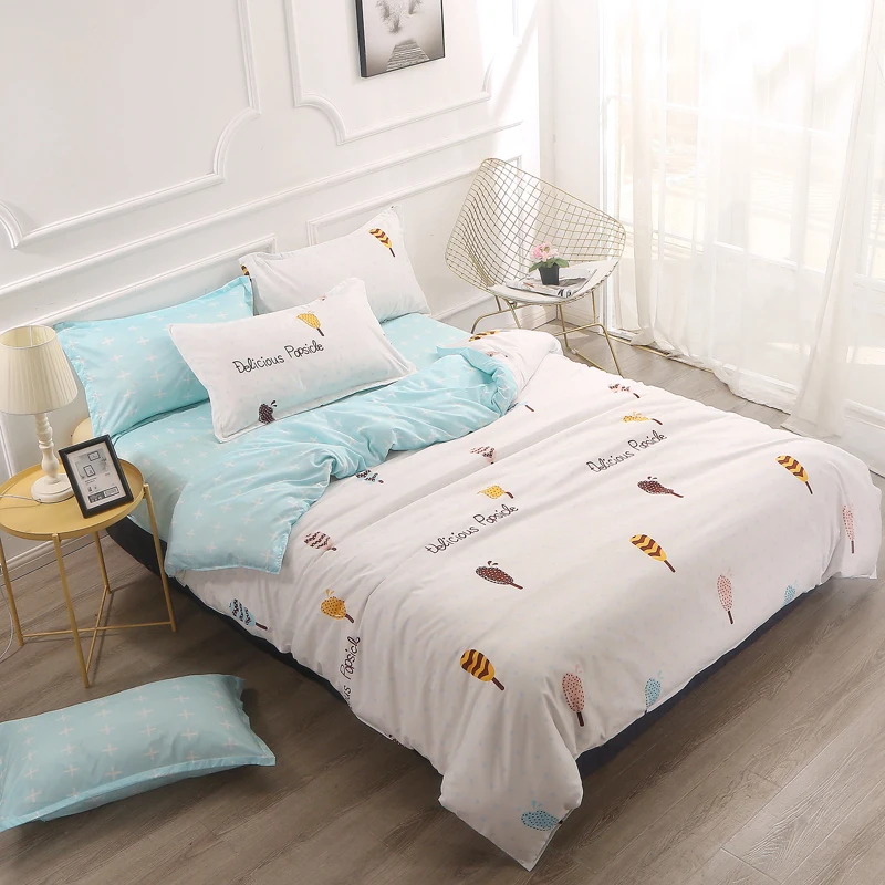 

Svetanya Floral Duvet Cover +Pillowcase Microfiber Bedding Set Single Full Queen King Double Size